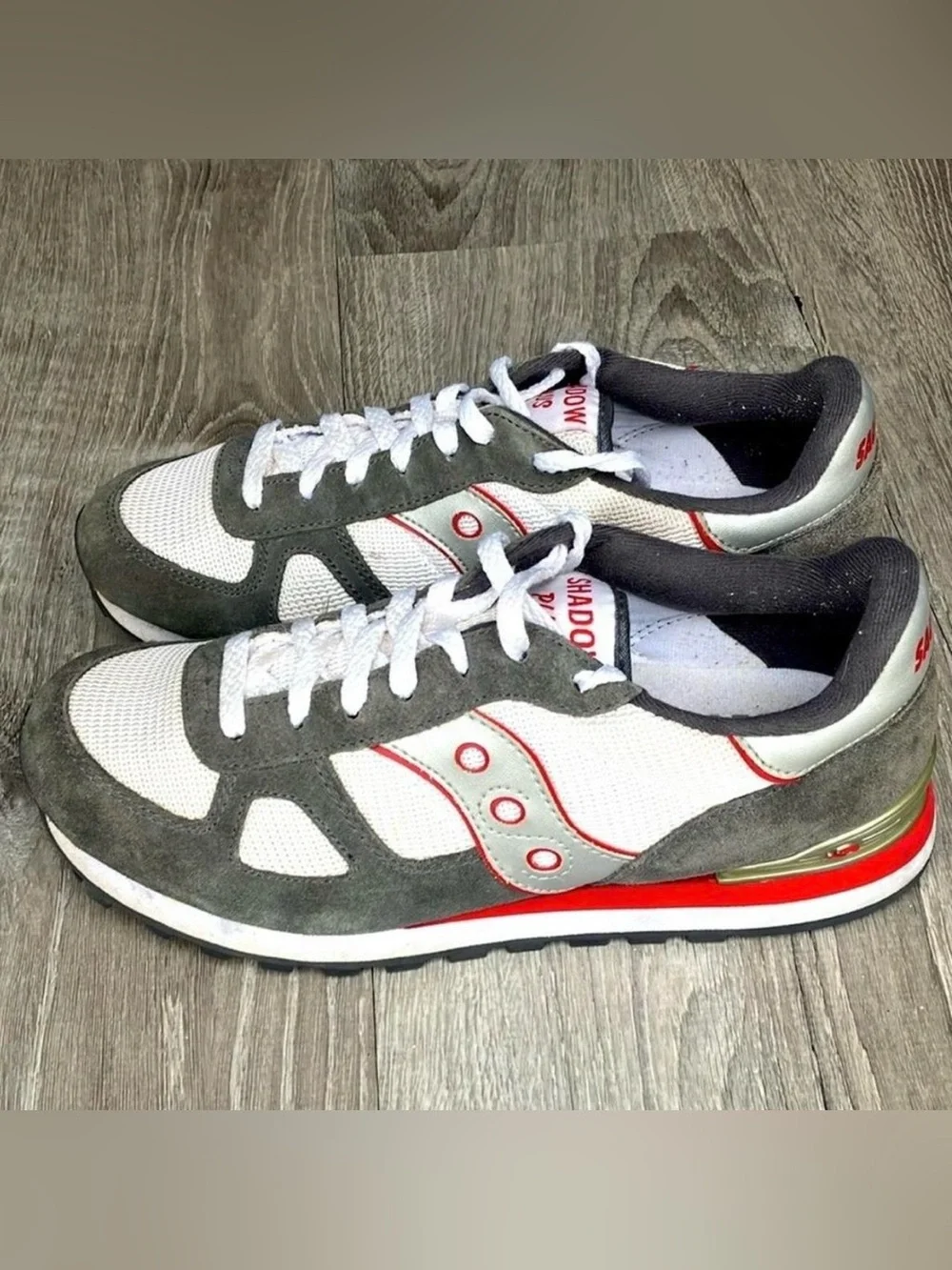 Saucony Shadow 6000 Men's Grey and White Running Sneakers
